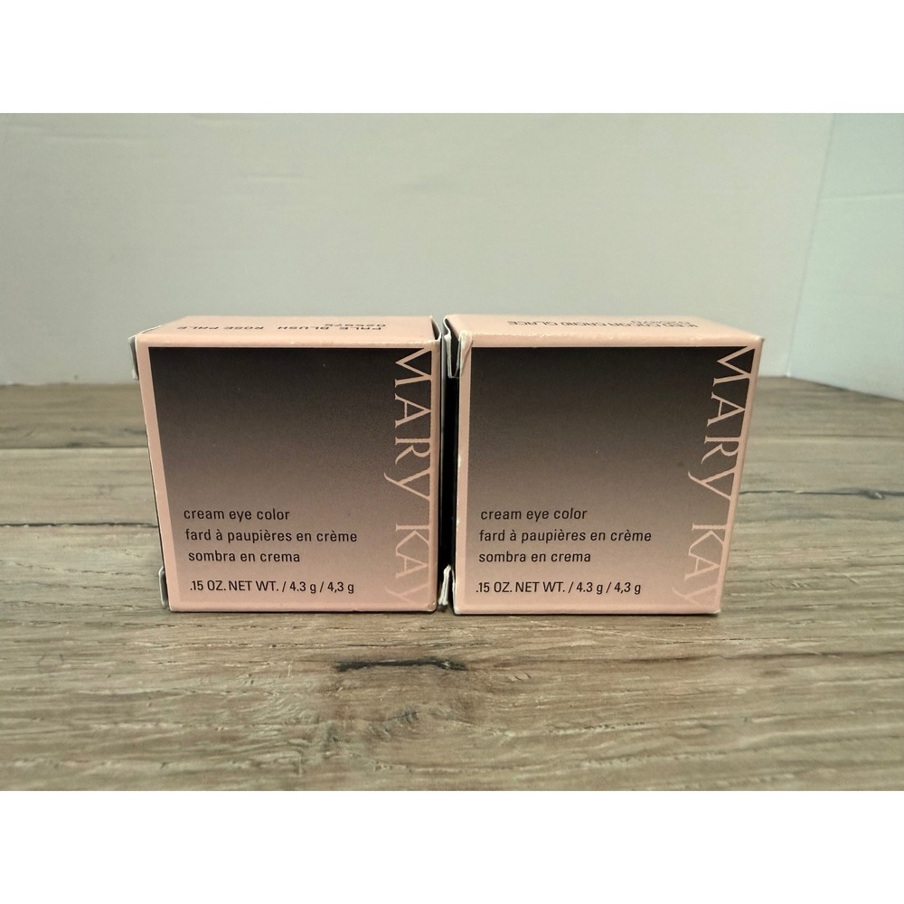 Mary Kay Cream Eye Color Lot 2 Pale Blush 025875 & Iced Cocoa 025870 NIB